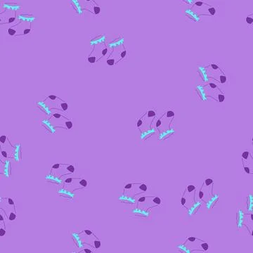 Seamless pattern element toddler socks cartoon vector 스톡 일러스트