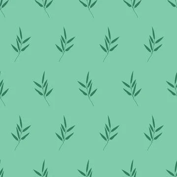 Seamless Pattern. Elements of leaves Stock Illustration