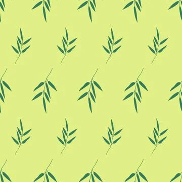 Seamless Pattern. Elements of leaves Stock Illustration