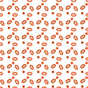 Seamless pattern of elements similar to kissing イラスト素材