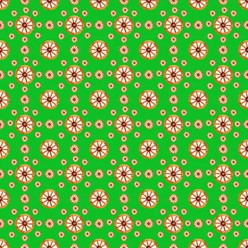 Seamless pattern with elements of vintage wheel. Illustrazione stock