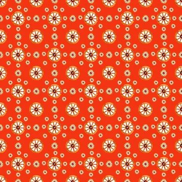 Seamless pattern with elements of vintage wheel. Illustrazione stock