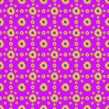Seamless pattern with elements of vintage wheel. Stock Illustration