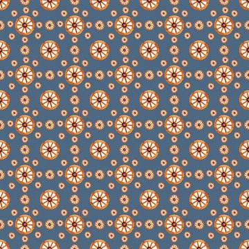 Seamless pattern with elements of vintage wheel. Stockillustratie
