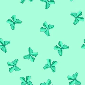 Seamless pattern elephant origami animals cartoon vector Stockillustratie