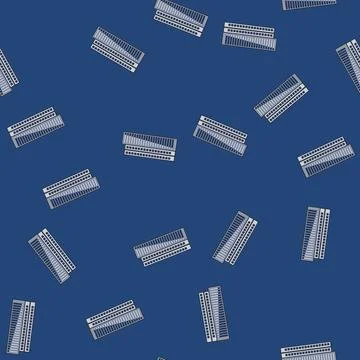 Seamless pattern elevation skyscraper cartoon vector Stock Illustration