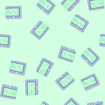Seamless pattern elevator doors and call buttons for vertical transport Stock Illustration