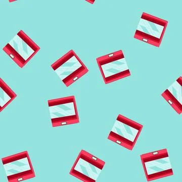 Seamless pattern elevator doors closed button panel in modern building 스톡 일러스트