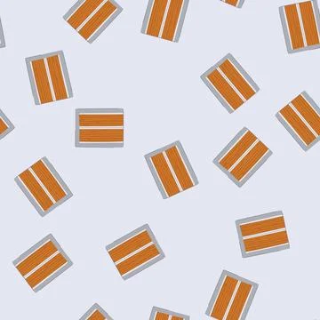 Seamless pattern elevator doors closing on a wooden texture background Stock Illustration