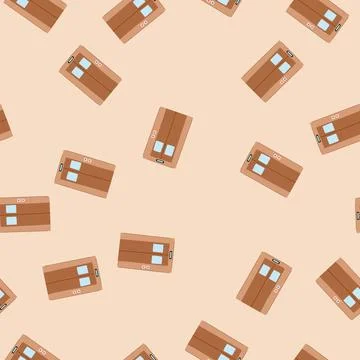 Seamless pattern elevator doors representing upward and downward movement 스톡 일러스트