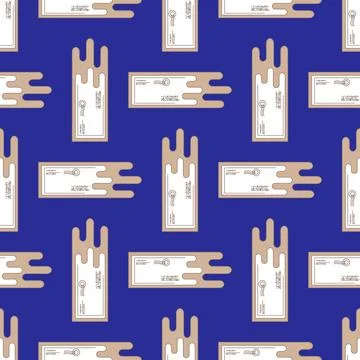 Seamless pattern emails, letters, directed upwards. Background for web sites, Illustrazione stock