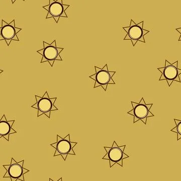 Seamless pattern emblem sheriff badge cartoon vector Stock Illustration