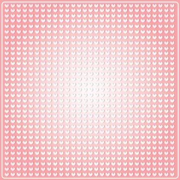 Seamless pattern in the embossed heart 스톡 일러스트