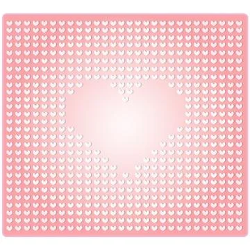 Seamless pattern in the embossed heart 스톡 일러스트