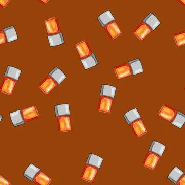 Seamless pattern emergency siren cartoon vector Stock Illustration