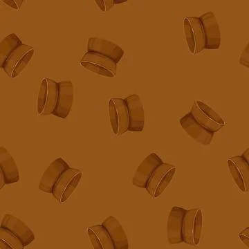 Seamless pattern empty bowl pet color icon vector Stock Illustration