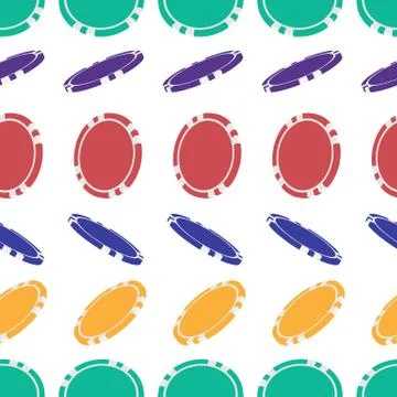 Seamless pattern of empty chips Stock Illustration