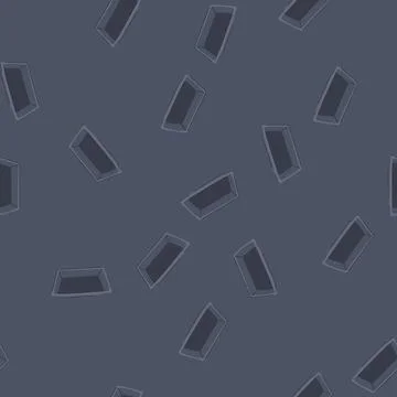 Seamless pattern empty dark baking pan preparing for cooking food Illustrazione stock