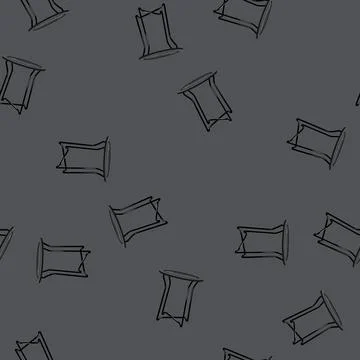 Seamless pattern empty folding table cartoon vector Stock Illustration
