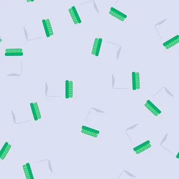 Seamless pattern empty glass container cartoon vector 스톡 일러스트