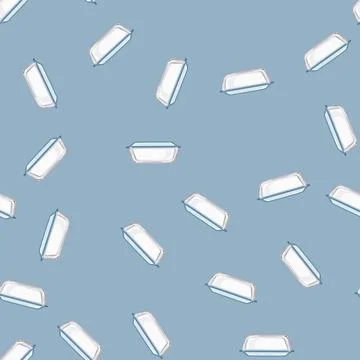 Seamless pattern empty glass container cartoon vector イラスト素材
