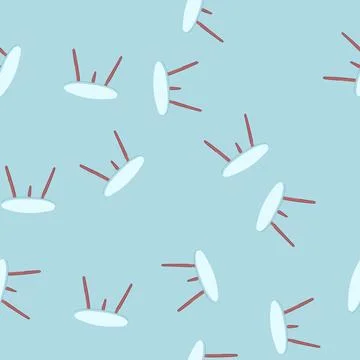 Seamless pattern empty glass table cartoon vector Stock Illustration
