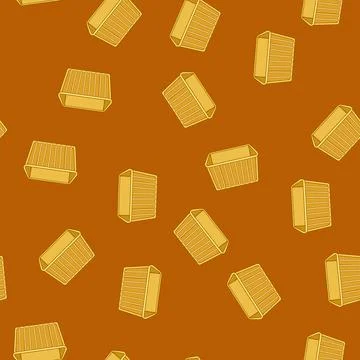 Seamless pattern empty plastic crate cartoon vector イラスト素材