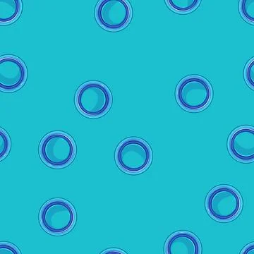 Seamless pattern empty plate white cartoon vector Stock Illustration