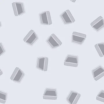 Seamless pattern empty rectangular baking pan for cooking cakes Illustrazione stock