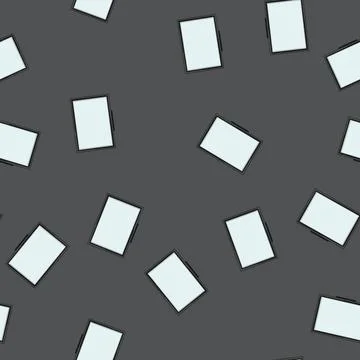 Seamless pattern empty whiteboard school cartoon vector 스톡 일러스트
