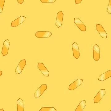 Seamless pattern en gold game button cartoon vector Stock Illustration