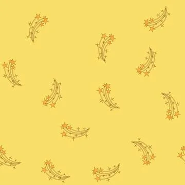 Seamless pattern enchantment magic star arch cartoon vector Stockillustratie