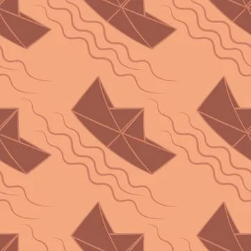 Seamless pattern, endless texture, illustration on a square background - styl Illustrazione stock