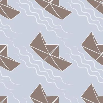 Seamless pattern, endless texture, illustration on a square background - styl Stock Illustration