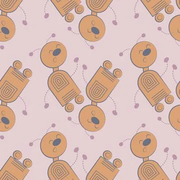 Seamless pattern, endless texture - Illustration on a square background - sty Stock Illustration