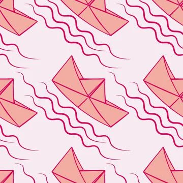 Seamless pattern, endless texture, illustration on a square background - styl Stock Illustration