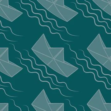 Seamless pattern, endless texture, illustration on a square background - styl Stock Illustration