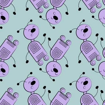 Seamless pattern, endless texture - Illustration on a square background - sty Illustrazione stock