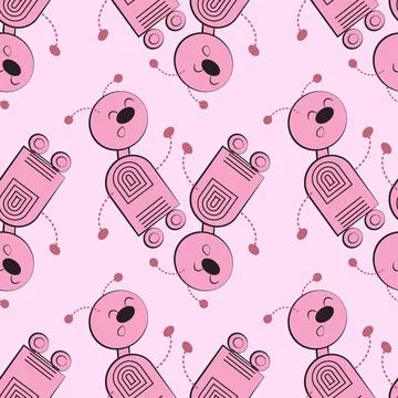 Seamless pattern, endless texture - Illustration on a square background - sty Illustrazione stock