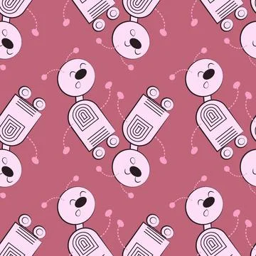 Seamless pattern, endless texture - Illustration on a square background - sty Illustrazione stock