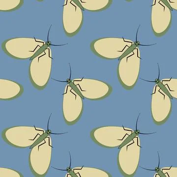 Seamless pattern, endless texture - Illustration on a square background - sty Stock Illustration