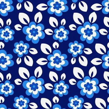 Seamless pattern, endless texture - Illustration on a square background - sty Illustrazione stock