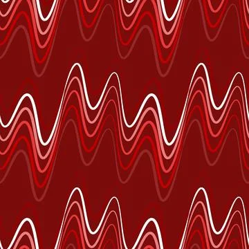 A seamless pattern, endless texture on a square background - waves of electri 스톡 일러스트