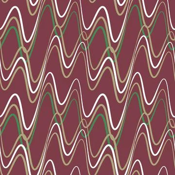 A seamless pattern, endless texture on a square background - waves of electri Illustrazione stock