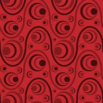 Seamless pattern, endless texture on a square background - colored waves and  Illustrazione stock