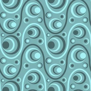 Seamless pattern, endless texture on a square background - colored waves and  Stock Illustration
