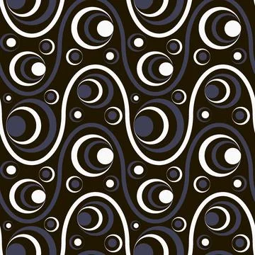 Seamless pattern, endless texture on a square background - colored waves and  Illustrazione stock