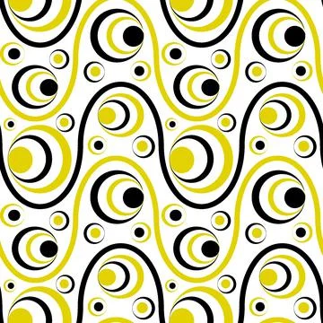 Seamless pattern, endless texture on a square background - colored waves and  Stockillustratie