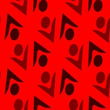 Seamless pattern, endless texture on a square background - stylized men, abst 스톡 일러스트