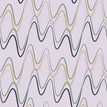 A seamless pattern, endless texture on a square background - waves of electri 스톡 일러스트